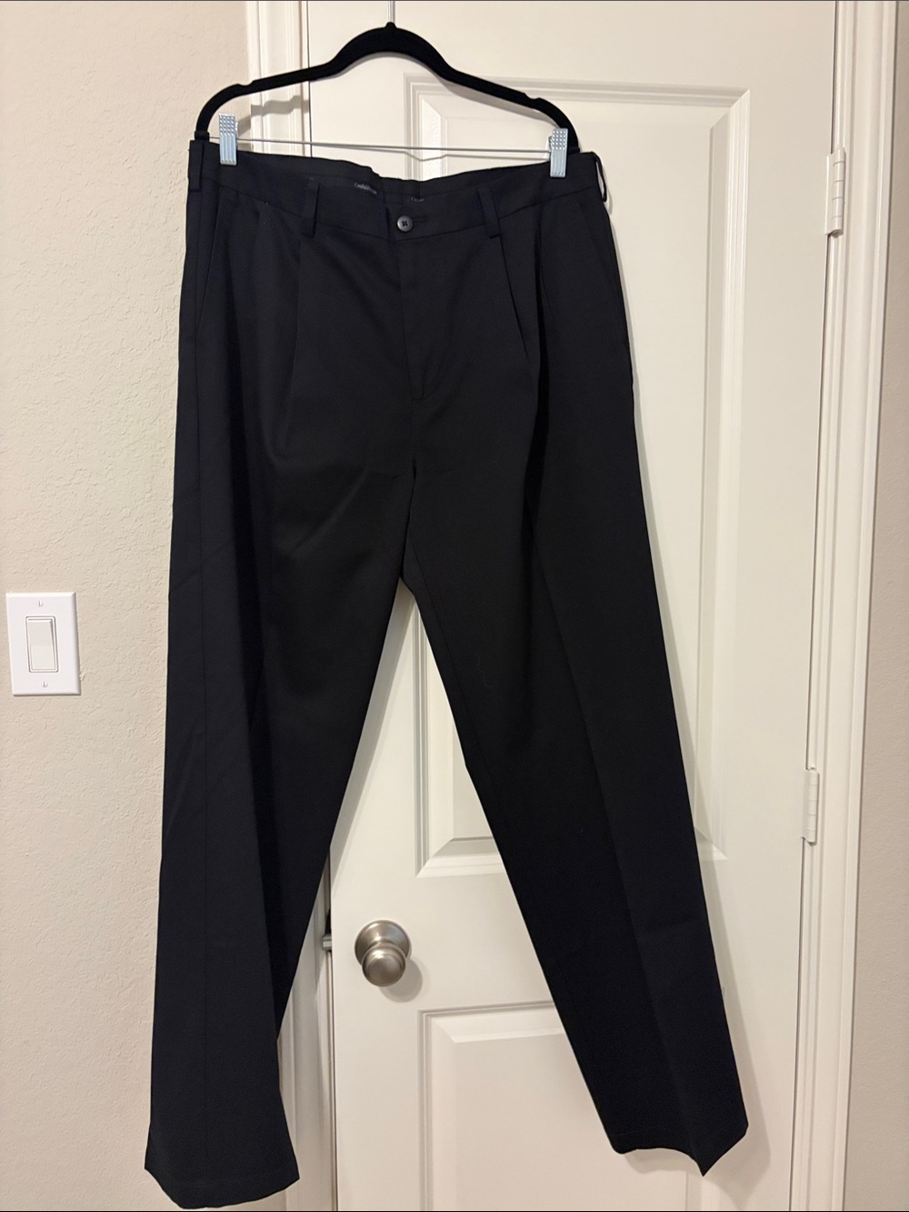 croft & barrow Men's Black Dress Trousers